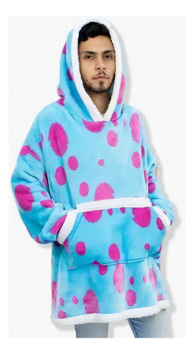 Cobertor Com Mangas Disney Pixar Sulley Juvenil Zonacriativa Cor Azul