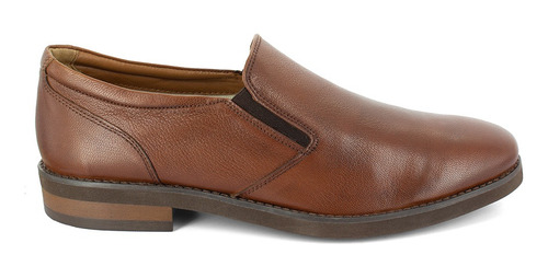 Mocasín Moderof Formal Brandy Piel Alto Confort 2310501 