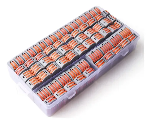 Pack100 Conectores Eléctrico Rápido Tipo Wago 3 Entradas