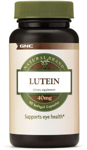 Luteína 40 Mg Gnc 60 Cápsulas
