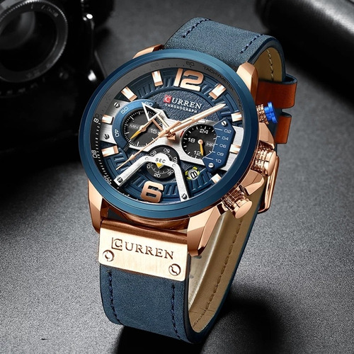 Relógio Masculino Currren De Luxo Original Esportivo 8329