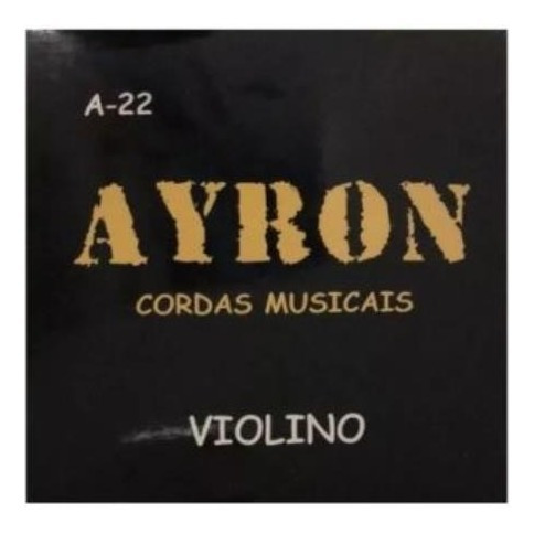 Imagem 1 de 1 de Encordoamento Para Violino Ayron A-22 Aço 4/4