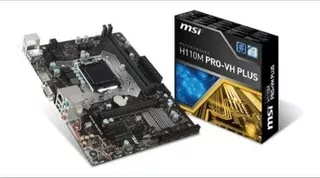 Motherboard H110m Pro-vh Plus Msi Color Negro/plata