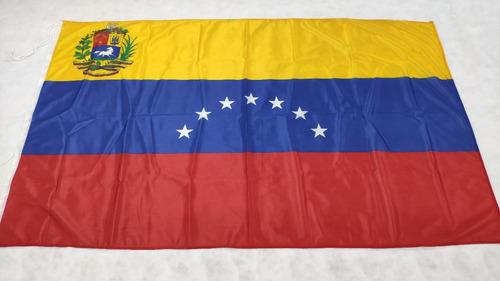 Bandera Venezuela 7 Estrellas Escudo Original 90 X 150cm