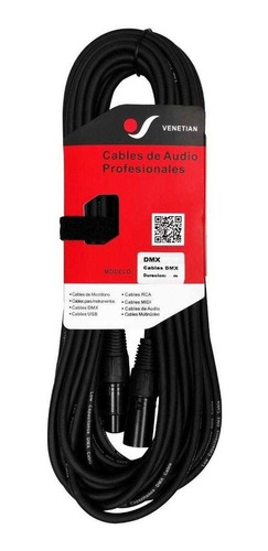 Venetian Cable Dmx 1.5 Metros Xlr Canon Armado 120 Ohms