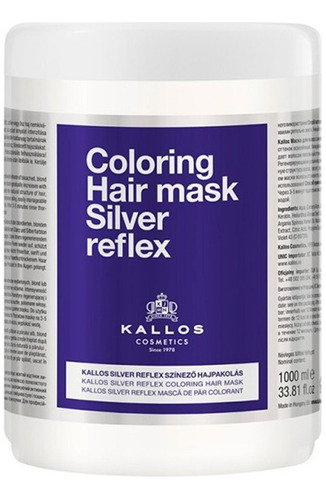 Kallos - Coloring Mask Silver Reflex 1000ml