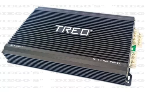 Amplificador Full Range 4 Canales Treo DYNAMIC 4 1800 Watts Clase A/B –  Audioshop México lo mejor en Car Audio en México