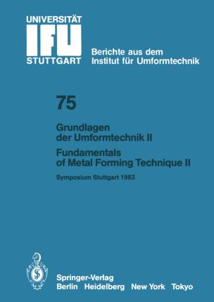 Libro Grundlagen Der Umformtechnik - Stand Und Entwicklun...