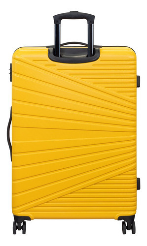 Maleta American Tourister Recife 26.7cm de ancho x 67.8cm de alto x 46cm de profundidad color amarillo diseño lisa