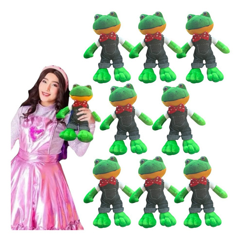 10 Pzas Rana Peluche Rana Rene Rhenne Lara Campos Ranita Verde Rana