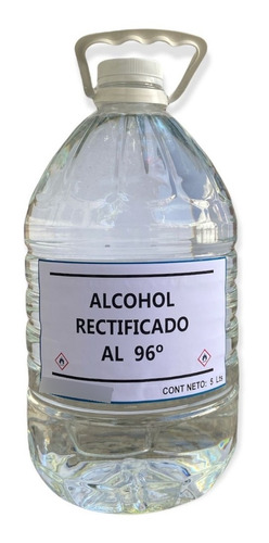 Alcohol Rectificado 96º  5 Litros Bidon
