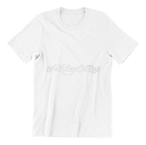 Polera Unisex Mötley Crüe Banda Rock Logo Estampado Algodon