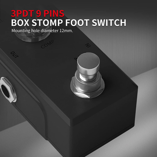 Pedal De Efecto De Guitarra 3pdt, Interruptor De Pie De 9 Pi