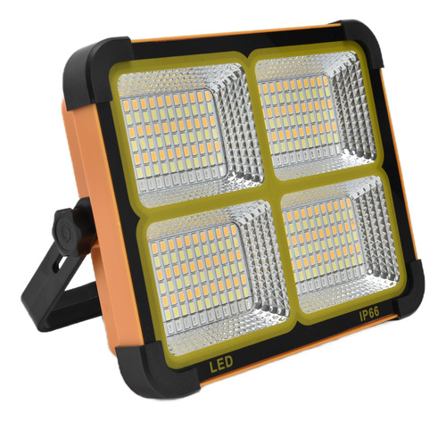 Luz De Trabajo Solar Led Recargable, 4 Modos, 1000 W, Resist