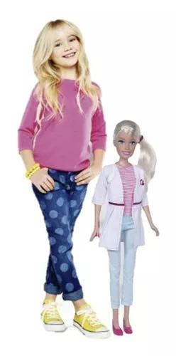 Boneca Barbie Veterinária 70 Cm Grande Divertida Lançamento