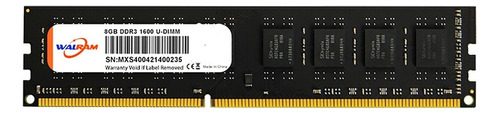 Memoria RAM gamer color negro  8GB 1 Walram MX-D007