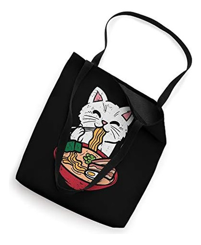 Cat Eating Ramen Kawaii Japanese Noodles Anime Foodie Gift T