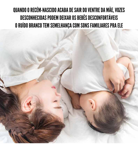 Aparelho De Som Bebês Ruído Branco Dormir Bem Sons Brasil