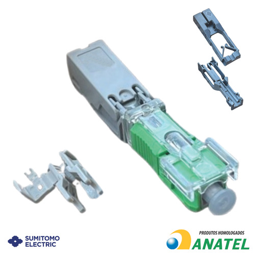 100 Conectores Gpon Sc-apc Fast Campo Flat (drop E Low Fit)