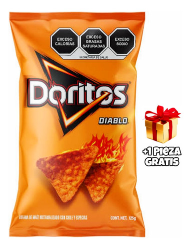 Doritos Diablo Sabritas Con Chile Y Especias Pack Caja 30 Pz