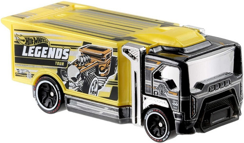 Carrito Hot Wheels Hiway Hauler 3.0 Id Smart Track Color Negro/amarillo