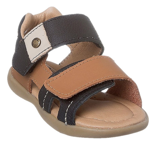 Sandalia Ortope Carinhoso Menino Inf Preto/cinn Duplo Velcro