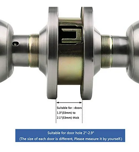 Manija De Puerta De Acero Inoxidable Con Cerradura Y 3 Llave