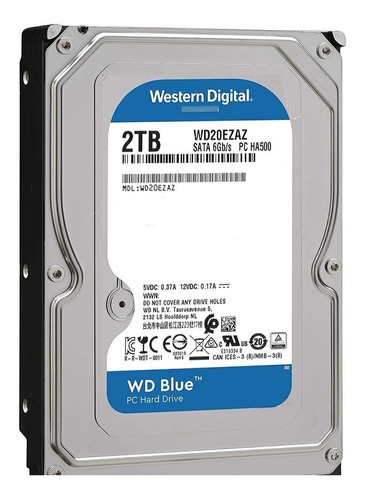 Disco Duro Western Digital Blue 2tb 5400rpm Sata 3.5 Nuevo