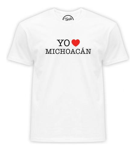 Playera Yo Amo Michoacán Corazón Souvenir T-shirt