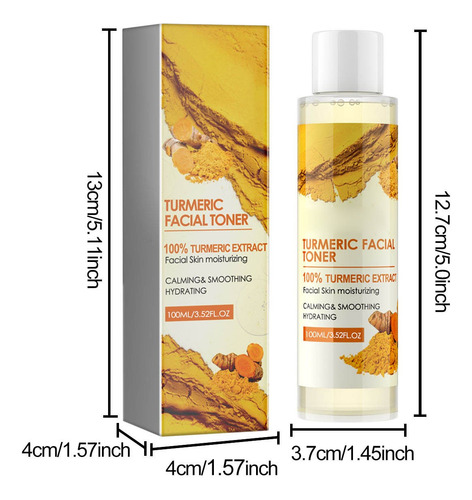 Tônico Para Cúrcuma Escura, Corretor Escuro, Tônico Facial F