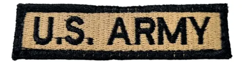comprar Parche Bordado Us Army Black Verde Gafete Abrojo Uniforme