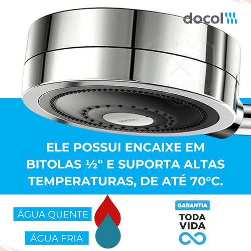 Ducha Chuveiro Docol Para Sistema Aquecimento Solar/gás