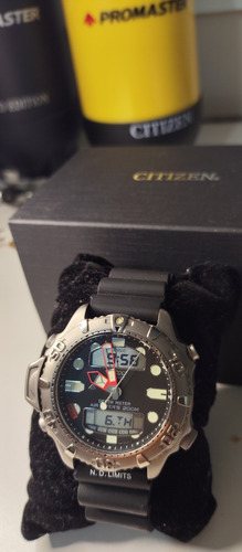 Citizen Aqualand Titanium C500 De Coleção Impecável. Preto