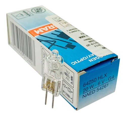 Foco Esb Lampara Halogena Hlx 64250 20w 6v G4 85836 Osram Facturamos