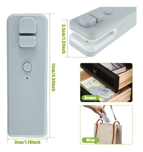Recargable Mini Sellador Al Vacío De Bocadillos Portátil