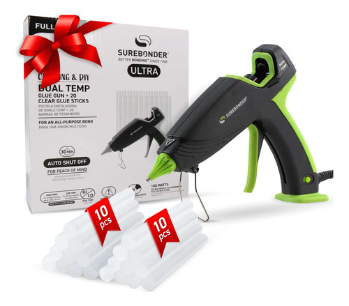 Pistola De Pegamento Caliente Surebonder Auto Shutoff Con 20