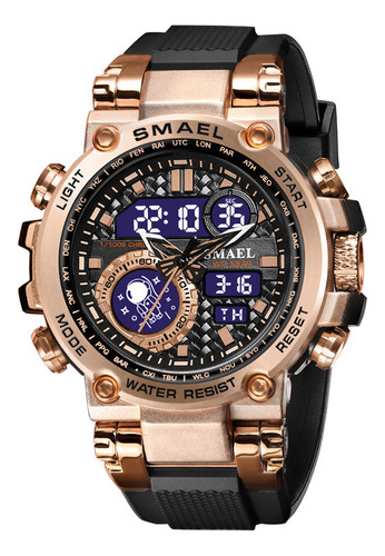 Smael Alloy Large Dial Multi Function Electronic Watch