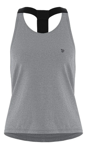 Camiseta Manga Sisa Mujer Limit Sportfitness Gris