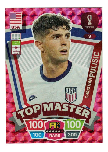 Carta Christian Pulisic - Top Master Mundial De Qatar 2022 