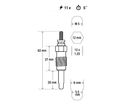 Kit De Bujia De Precalentamiento   Eurorepar Seat Ibiza 1.9 