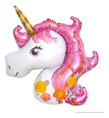 Globos Metalizado Unicornio 80cm