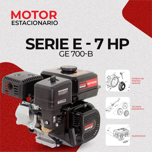 Motor Estacionário Kawashima 7hp 4t Partida Manual