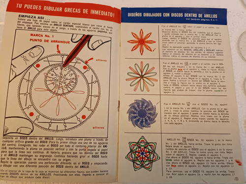 Antiguo Espirografo Lili Ledy, Incluye 21 Pzas E Instructivo (Usado)