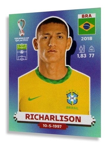 Figurinhas Copa Do Mundo 2022 Jogadores Brasil Album Panini BRA 19 RICHARLISON Personagem FIGURINHA AVULSA COPA 2022