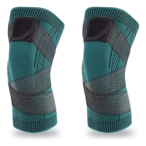 Rodillera Ortopédica El Protector De Rodilla Elástico Alivia Color Verde Talla Xxl (90 To 100kg)