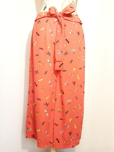Imagen 5 de 10 de Pantalón Italiano Estilo Palazzo Con Libélulas, Talla S