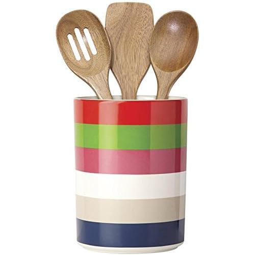 All In Good Taste Rainey Utensil Crock, White