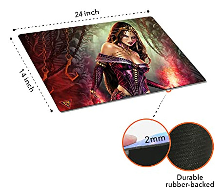 Playmat De Goma Duradera 14pulgx24puLG Mtg Tcg