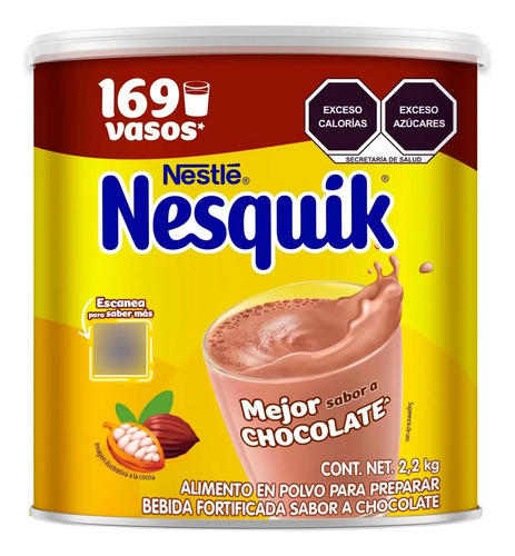 Chocolate Para Preparar Nesquik Opti Start 2.2 Kg Cacao