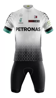 Conjunto Bermuda E Camisa Ciclismo Mtb Petronas Dry Fit